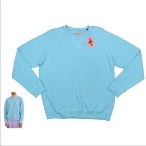 ATM Anthony Thomas Melillo French Terry Pullover Crew Neck Sweatshirt NWT Ocean